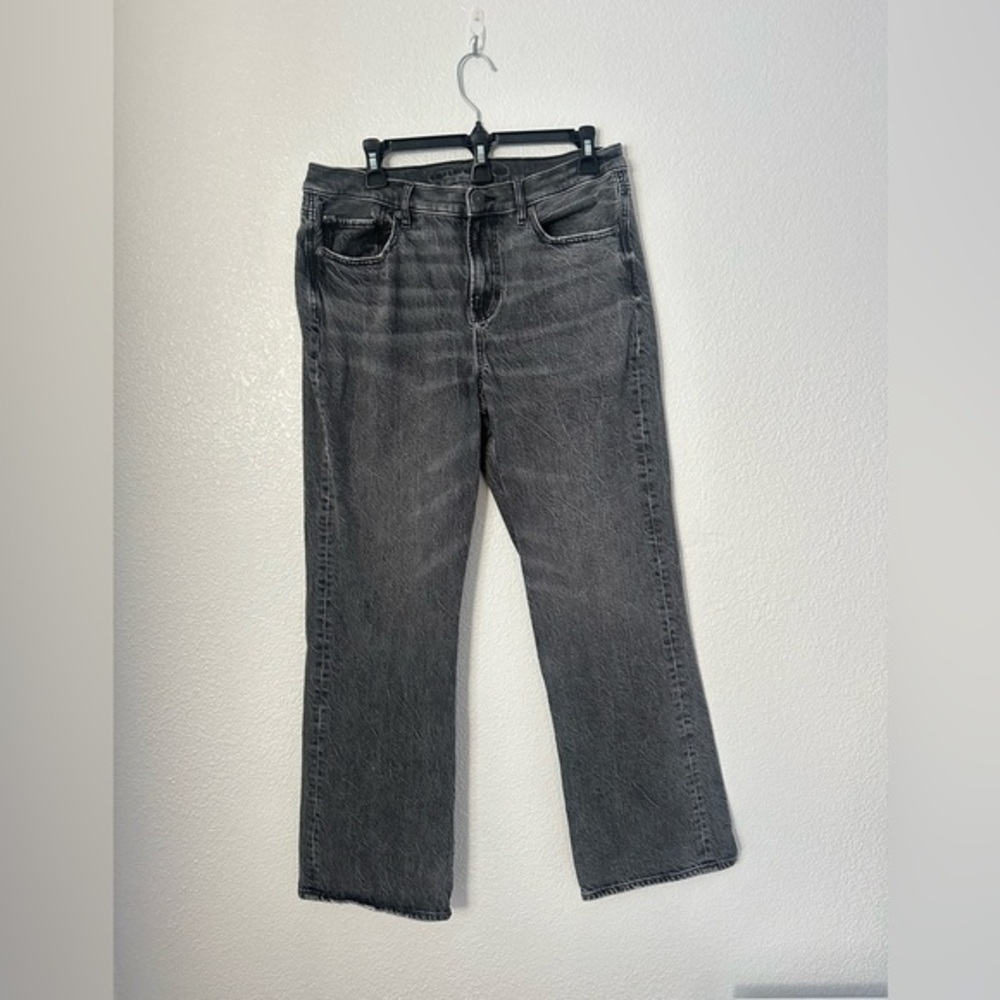 American Eagle Jeans Women’s 12 90’s Bootcut Gray Dark Wash